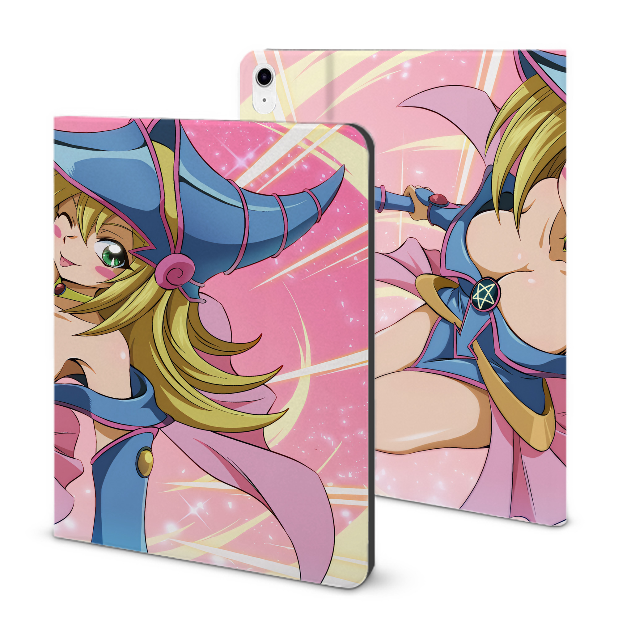 （画像用） 遊☆戯☆王 Yu-Gi-Oh! IPad ケース ブック型 PUレザー TPU 耐衝撃 軽量 薄型 ペン収納なし 全面保護 IPad 各モデル対応